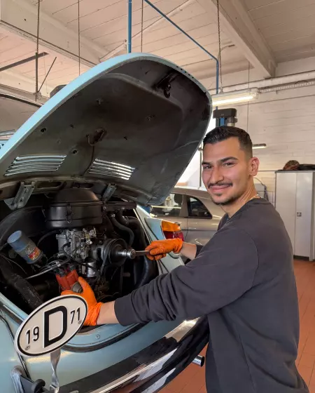 Mitarbeiter der Werkstatt